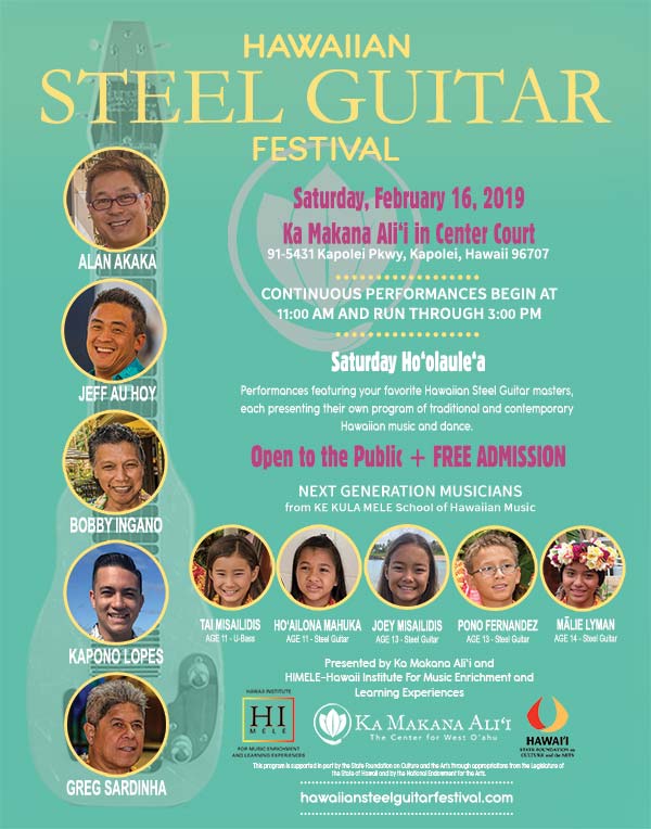 Hawaiian Steel Guitar Festival at Ka Makana Ali&lsquo;i Poster